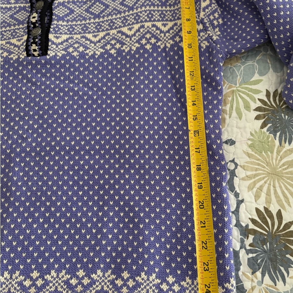 LL Bean Vintage Cotton Nordic Sweater - Picture 4 of 8